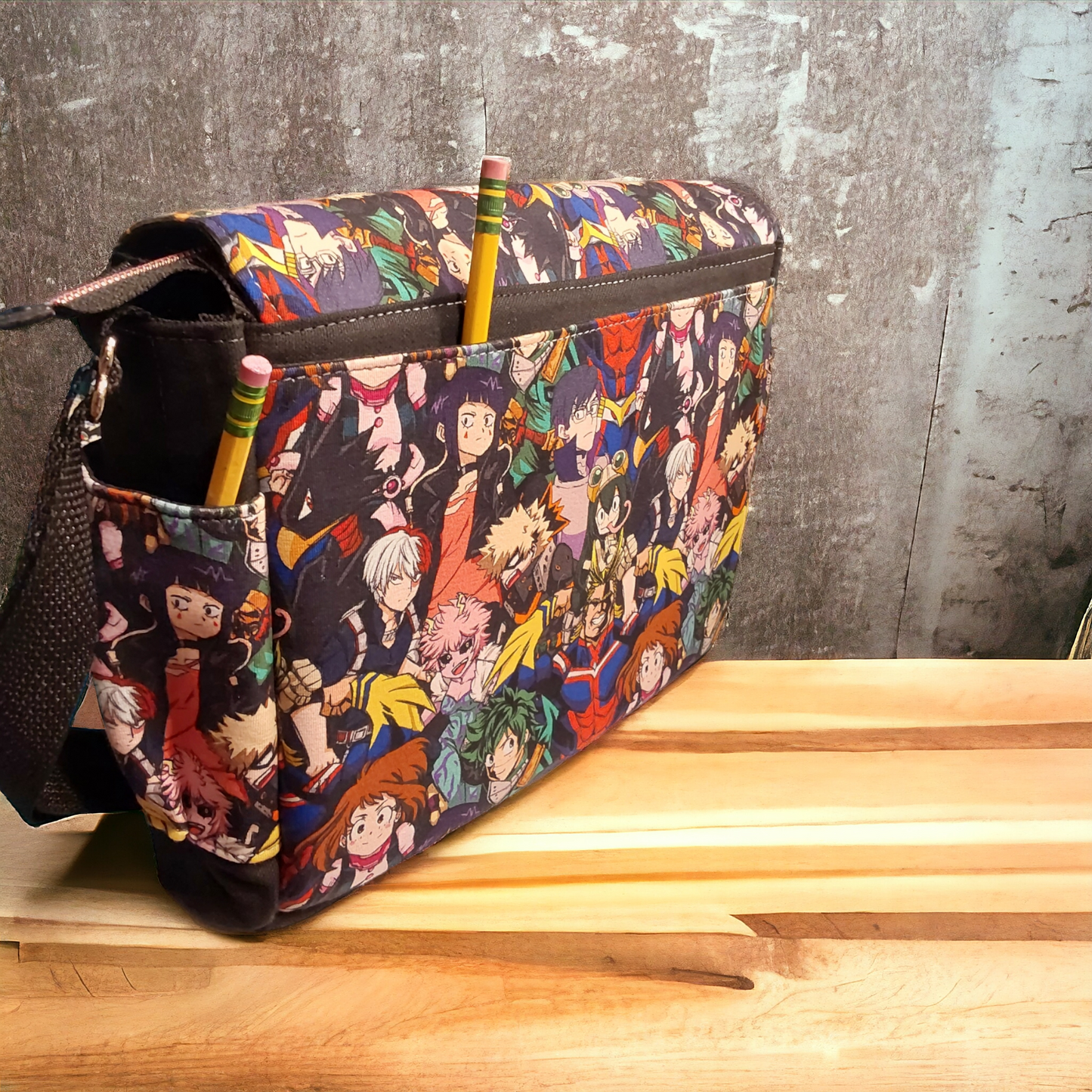 My Hero Anime messenger bag