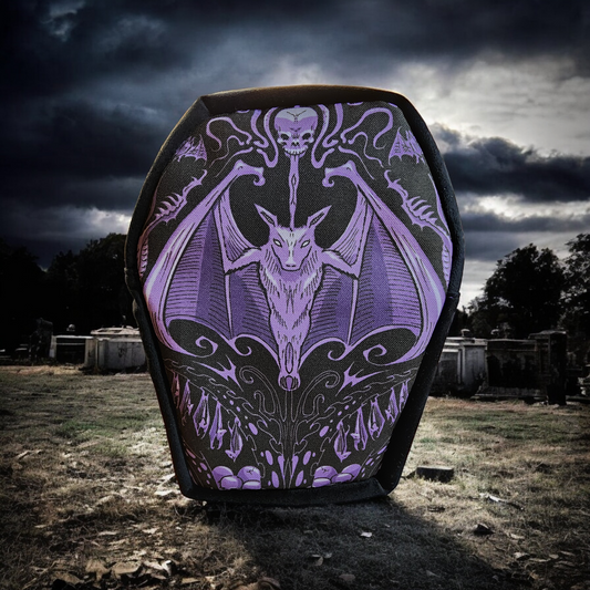 Purple Bat Coffin